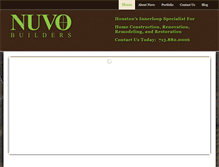 Tablet Screenshot of nuvobuilders.com